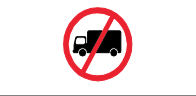 No goods vehicles